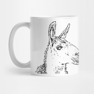 Lama (black) Mug